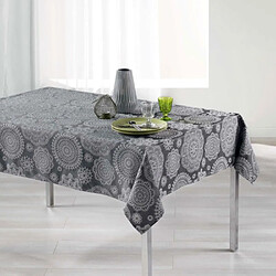 Paris Prix Nappe Rectangulaire Rose des Vents 140x250cm Anthracite