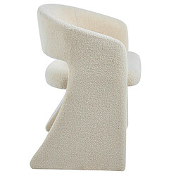 Acheter Paris Prix Lot de 6 Chaises Tissu Bouclette Ezra 81cm Crème