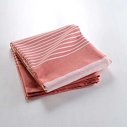 Avis Douceur D'Interieur Couvre-Lit Tissé Imprimé Adele 240x260cm Rose