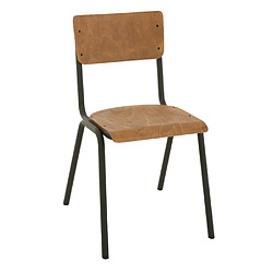 Paris Prix Chaise Vintage en Bois Mauricio 82cm Marron