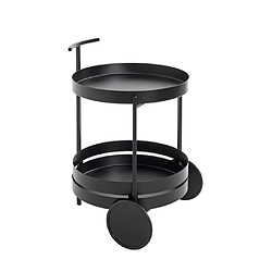 Paris prix Desserte de cuisine ronde - Noir