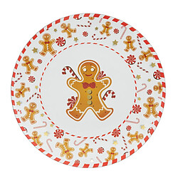 Atmosphera Assiette de Présentation Pain Épice 33cm Blanc