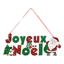 Atmosphera Suspension Pancarte Joyeux Noël 45cm Multicolore