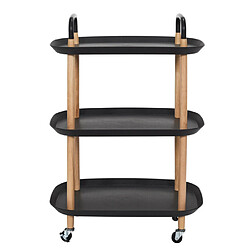 Paris prix Desserte de cuisine 3 niveaux - Noir