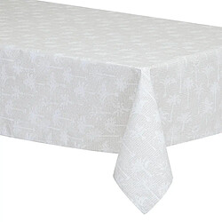 Atmosphera Nappe Enduite Imprimée Lila 150x250cm Lin & Blanc