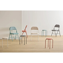 Five Simply Smart Chaise pliante en tissu chiné FLEXY - Sienne