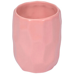 Paris Prix Gobelet Salle de Bain Origami 9cm Rose Mat