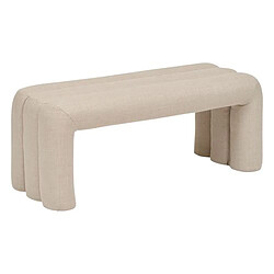 Atmosphera Banc 2 places en tissu SISCO - Beige