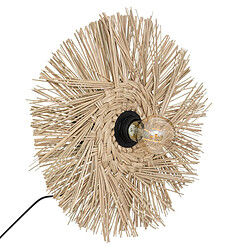 Atmosphera Applique Murale en Roseau Tea 34cm Beige