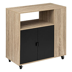 Five Simply Smart Desserte de rangement avec portes en bois ALIAJ - Beige