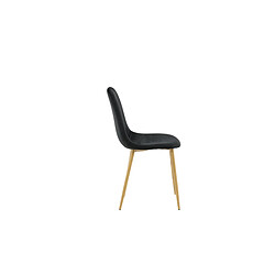 Paris Prix Chaise Design en Velours Polar 94cm Noir