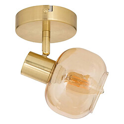 Atmosphera Applique Murale Orientable en Verre Pilia 16cm Doré