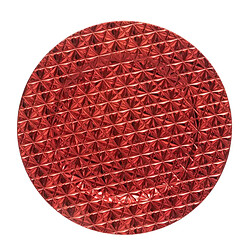 Atmosphera Assiette de Présentation Geo 33cm Rouge