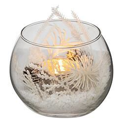 Atmosphera Bougie Déco LED Branche 10cm Argent