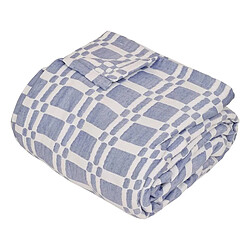 Atmosphera Dessus de Lit Réversible Nuvia 240x260cm Bleu