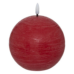 Atmosphera Bougie Boule à LED Molia 8cm Rouge