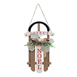 Atmosphera Suspension Déco Noël Luge 35cm Marron