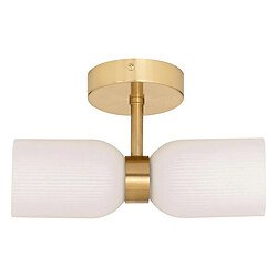 Atmosphera Applique Murale en Verre Rio 26cm Blanc