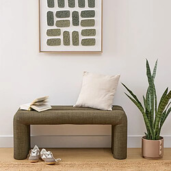 Atmosphera Banc 2 places en tissu SISCO - Vert kaki