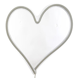 Atmosphera Lampe Murale Néon LED Cœur 34cm Rouge