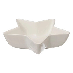 Atmosphera Service Apéritif 4 Pièces Étoile 42cm Blanc