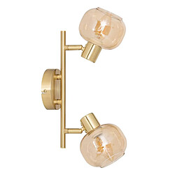 Atmosphera Applique Murale 2 Spots Orientables Pilia 28cm Doré