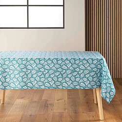 Paris Prix Nappe en Microfibre Divany 140x240cm Bleu Pétrole