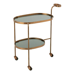 Paris prix Desserte de cuisine métal - Bronze