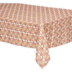 Atmosphera Nappe Antitache à Motifs Zélie 140x240cm Terracotta