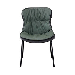 Paris Prix Chaise Design Brady 84cm Vert & Gris Foncé