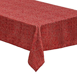 Atmosphera Nappe Déco Jacquard 140x360cm Rouge