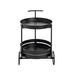 Paris prix Desserte de cuisine ronde - Noir