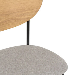 Avis Atmosphera Lot de 2 chaises avec pieds en métal JAISA - Gris