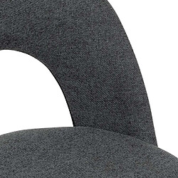 Avis Atmosphera Lot de 4 Chaises en Tissu Raven 81cm Gris