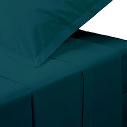 Atmosphera Drap Plat 1 Personne Percale 180x290cm Bleu Egéen