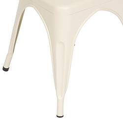 Acheter Atmosphera Lot de 4 chaises en métal NIKO - Beige