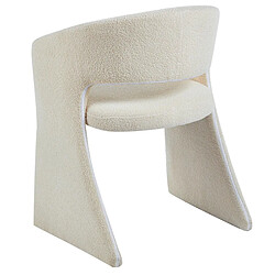 Paris Prix Lot de 6 Chaises Tissu Bouclette Ezra 81cm Crème pas cher