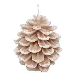 Atmosphera Bougie Déco Pomme de Pin 560g Beige & Blanc