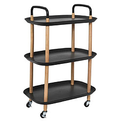 Paris prix Desserte de cuisine 3 niveaux - Noir