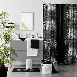 Avis Douceur D'Interieur Gobelet Salle de Bain Imprimé Orbella 11cm Noir & Argent