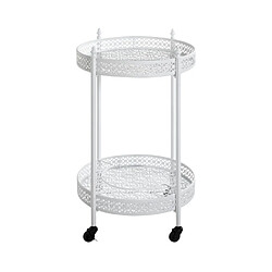 Paris prix desserte de cuisine ronde - Blanc