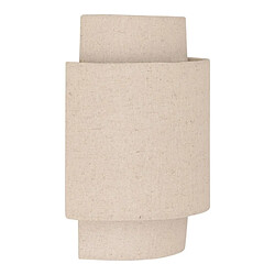 Atmosphera Applique Murale en Lin Nahel 27cm Beige