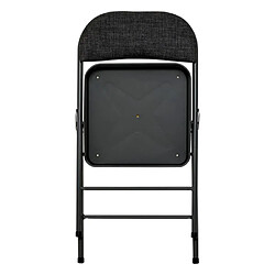 Five Simply Smart Chaise pliante en tissu chiné FLEXY - Gris