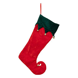 Atmosphera Botte de Lutin en Feutrine Grelot 42cm Rouge