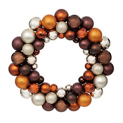 Atmosphera Couronne Boule de Noël 35cm Marron
