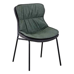 Paris Prix Chaise Design Brady 84cm Vert & Gris Foncé