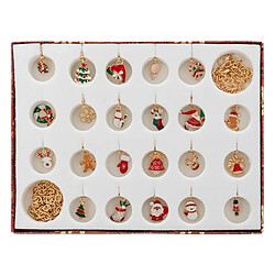 Atmosphera Calendrier de l'Avent Bijoux 21cm Rouge