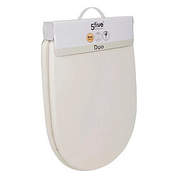 Acheter Five Simply Smart Abattant WC Design Duo 49cm Ivoire
