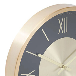 Atmosphera Horloge en Métal Ariana 30cm Noir & Or