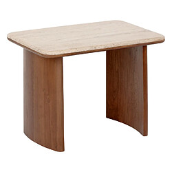 Atmosphera Lot de 2 tables d'appoint bois - Marron